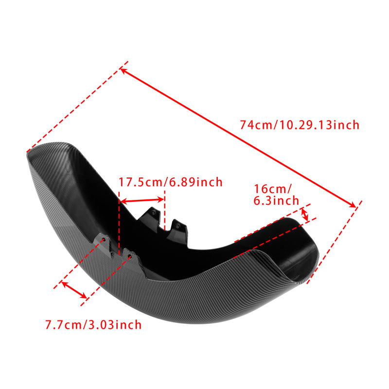 ABS Black Front Fender Fit For Touring Road King Street Glide 1989-2013