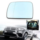 Blue Heated Left Driver Side Wing Mirror Glass For BMW X5 E53 1998-2006