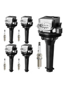 5x Ignition Coil Pack UF517+Spark Plugs For Volvo S60 2.5L L5 2012-2016