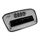 2012 2013 2014 2015 Audi A6 C7 S6 RS6 Style Honeycomb Front Bumper Grille Grill Generic
