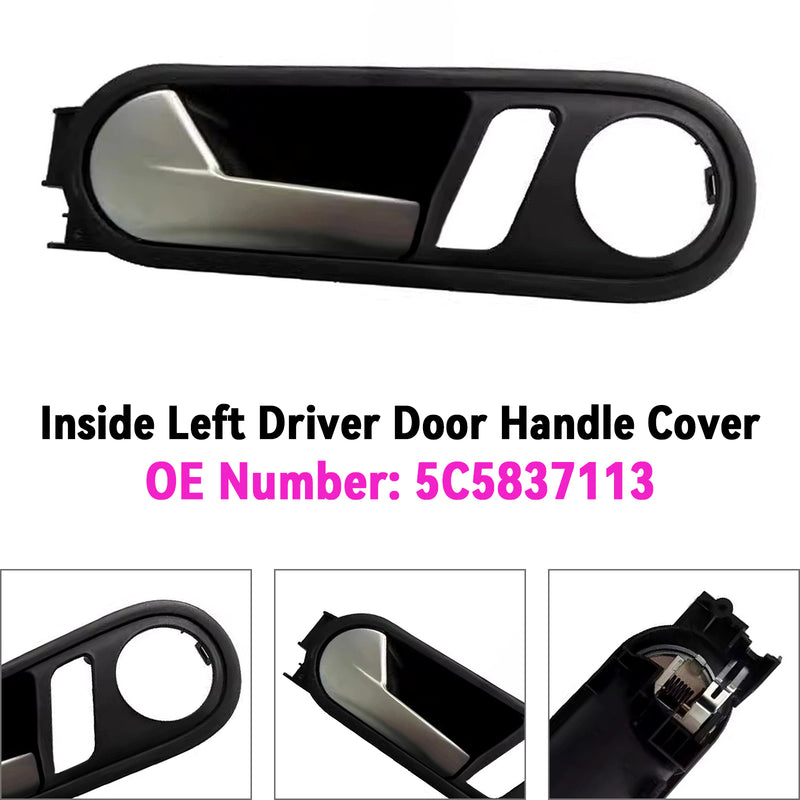 Inside Left Driver Door Handle Cover 5C5837113 For VW Beetle 2012-2014