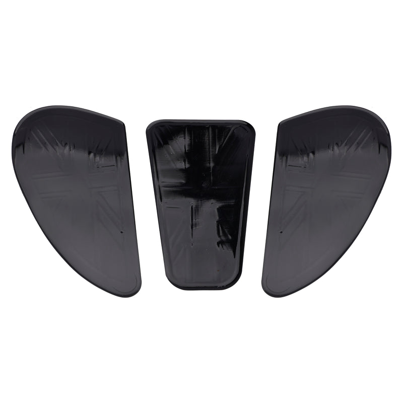 3x Fuel Petrol Tank Custom Knee Pads Union Jack For Bonneville T100 T120 Bobber