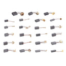 46Pcs 23 Sizes Electric Motor Carbon Brushes Replacement For Power Tool