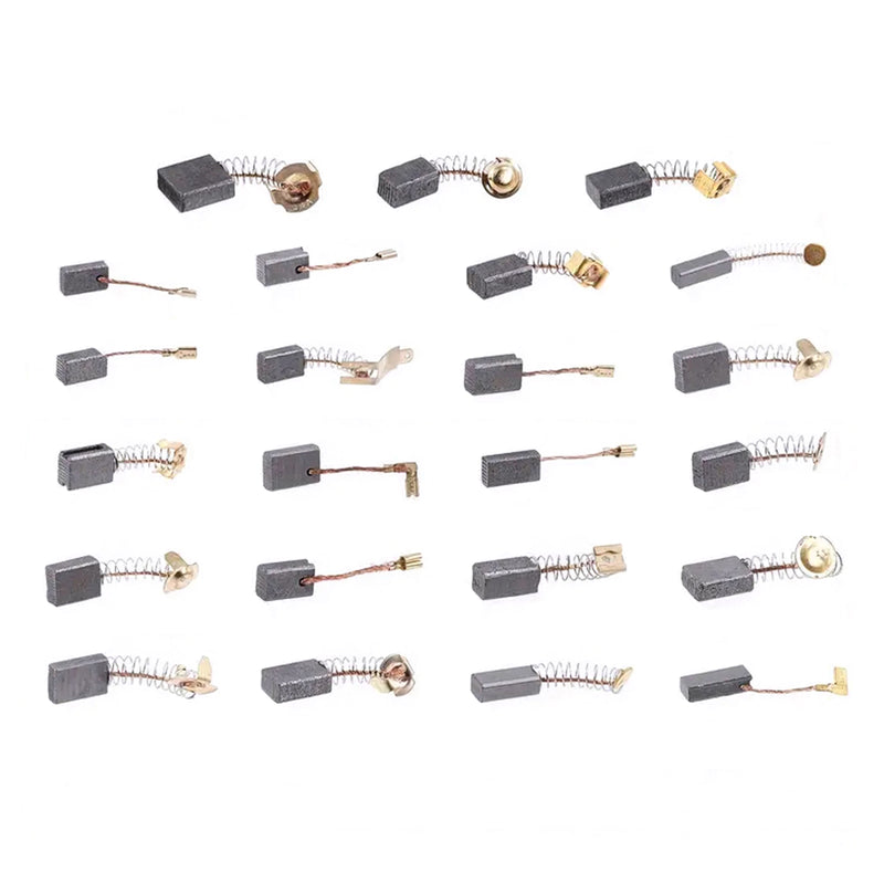 46Pcs 23 Sizes Electric Motor Carbon Brushes Replacement For Power Tool