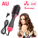 Hair Dryer Brush Styler Straightening Curling Comb 2 In 1 One Step