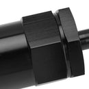 Black Inline EFI Fuel Systems Filter Adapter 3/8" Barb With 30 Micron Filter Element