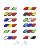 All Year Models Toyota Tacoma TRD Tundra RAV4 Tri-Color Grille Badge Emblem Car Accessories