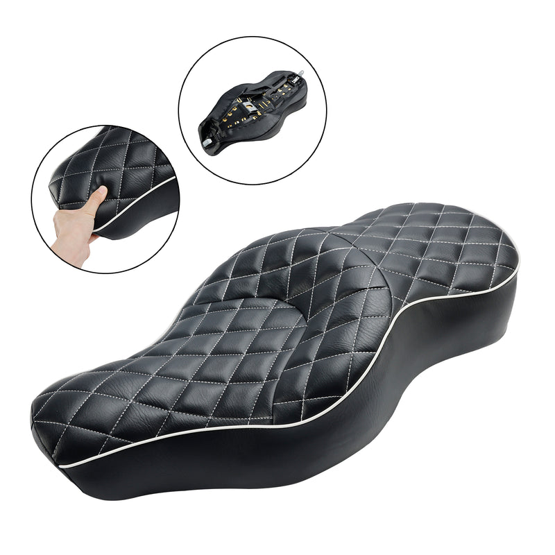 Complete Cushion Rider Passenger Seat Black Fits For Xl883N Xl1200N Custom 04-18