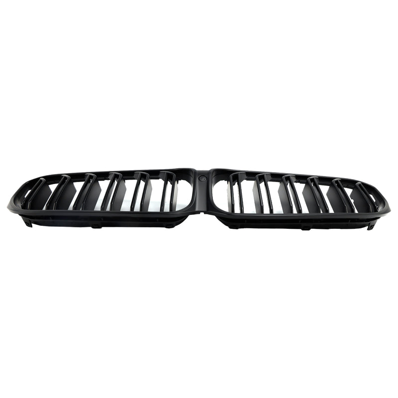 Matte Black Dual Slats Front Kidney Grille For BMW G30 G31 LCI 2021-2024