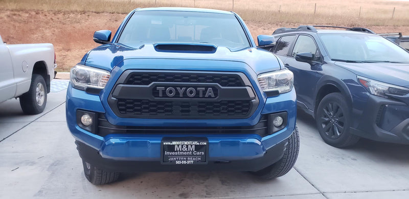 With LED Lights 2016-2023 Tacoma Trd Pro Grille Generic