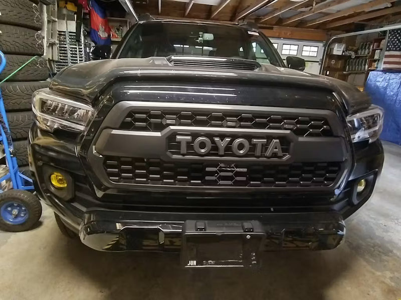 With LED Lights 2016-2023 Tacoma Trd Pro Grille Generic