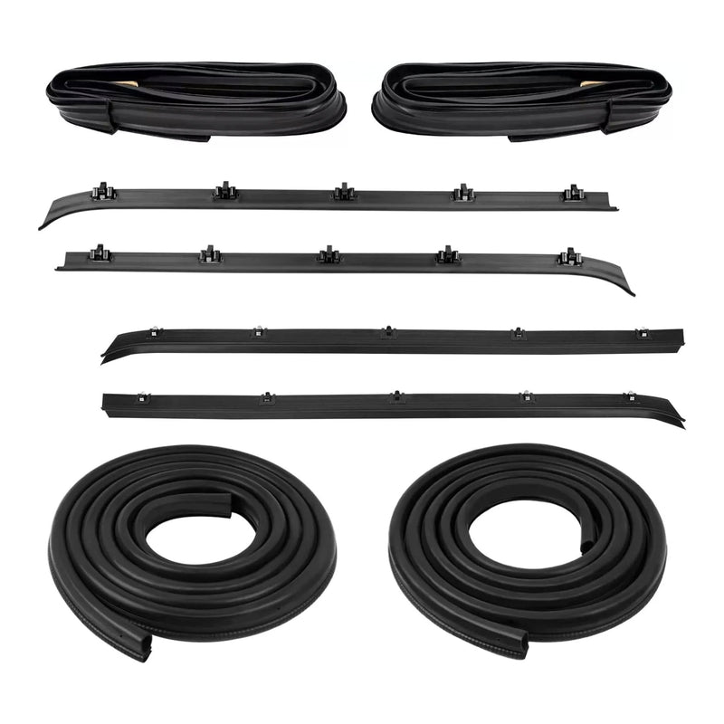 Door Window Weatherstrip Seals Set Kit For Chevy GMC C10 K10 1982-1991