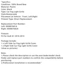 Front Bumper Honeycomb Fog Grille Cover For Audi A1 2010-2014 Black