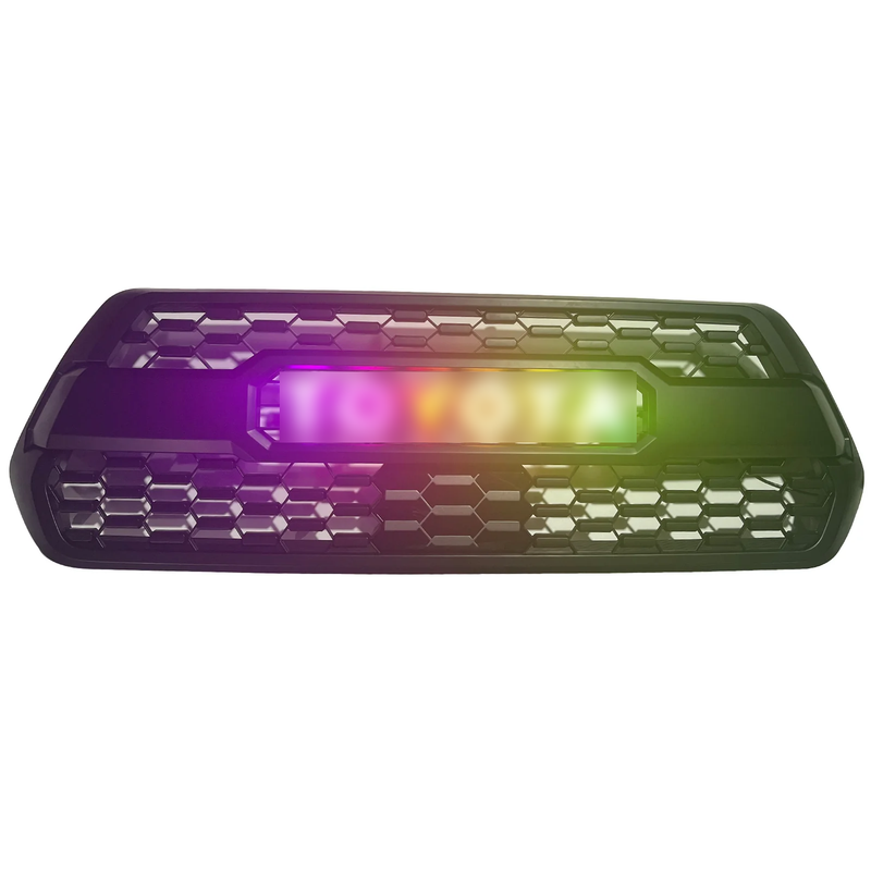 Tacoma TRD Pro 2016-2023 Grill Replacement Grille + ACC DRCC Garnish Sensor Cover + LED Lights