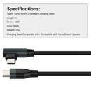 Charging Cable High Quality Replacement Charger Cable for Sonos Roam 2 Speaker