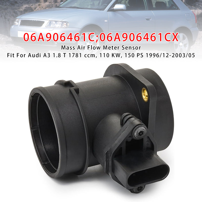 Mass Air Flow Meter Sensor For Audi A3 TT Volkswagen Cabriolet 06A906461C