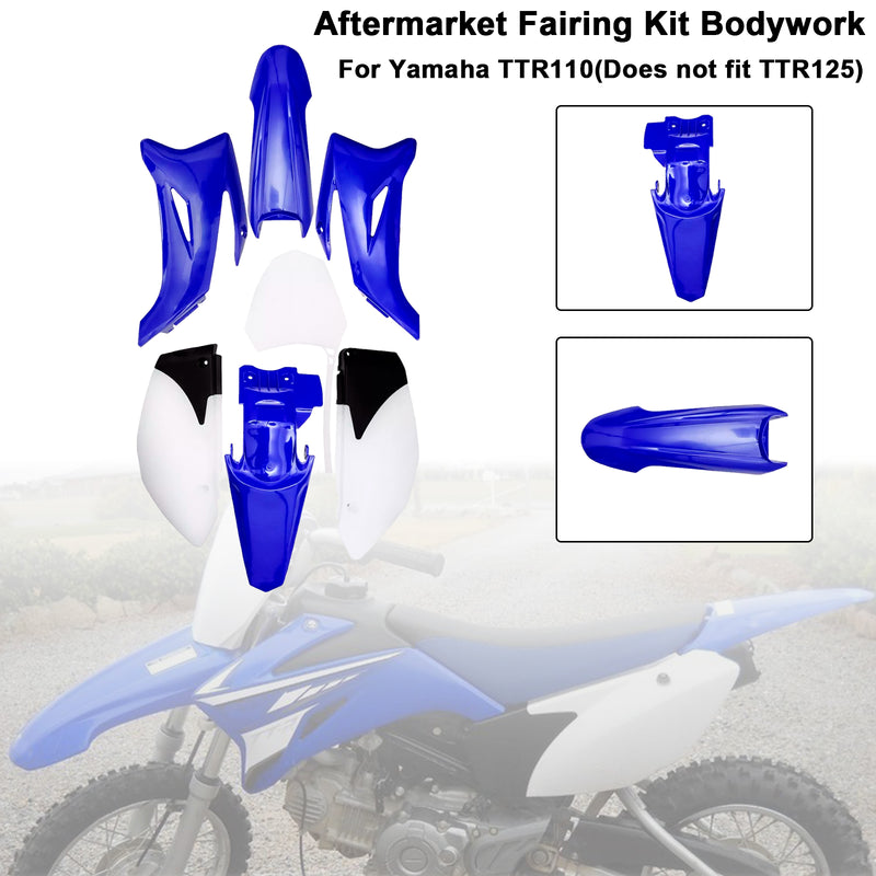 Body Plastic Kit Fender Fairing For Yamaha TTR110 DIRT BIKE