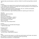 Ignition Blue Cap Distributor w/ 65K Coil 1030213 For SBF Ford Small Block 260