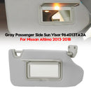 Gray Right Side Sun Visor 964003TA2A For Nissan Altima 2013-2018