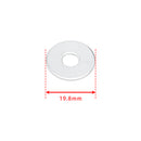 M6 Plastic Custom Head Skull License Plate Frame Screws Bolts Hardware Silver X2