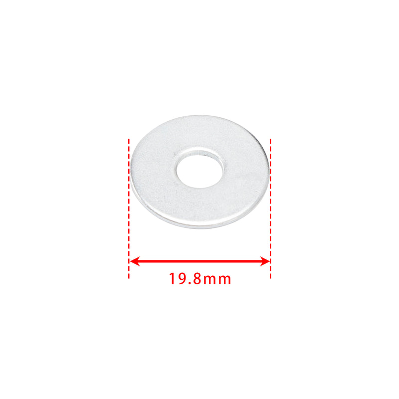 M6 Plastic Custom Head Skull License Plate Frame Screws Bolts Hardware Silver X2