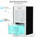 Dehumidifier 1000 sq.ft Dehumidifier for Home 120 Ounce Tank Quiet and Energy Saving Negative Ion Air Purification 7 Colors LED Light WithTouch Screen Portable Home Dehumidifier for Bedroom Bathroom Basement