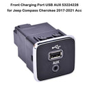 Front Charging Port USB AUX 53224228 for Jeep Compass Cherokee 2017-2021 Acc