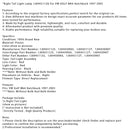 1997-2005 VW GOLF MK4 Hatchback Right Tail Light Lamp 1J6945112S