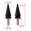 3 Spiked Windshield Bolts Black For Electra Glide Tri Glide Street Glide 14-25