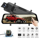 10-inch HD 1080P Rearview Mirror Streaming Media Driving Recorder Dual Lens