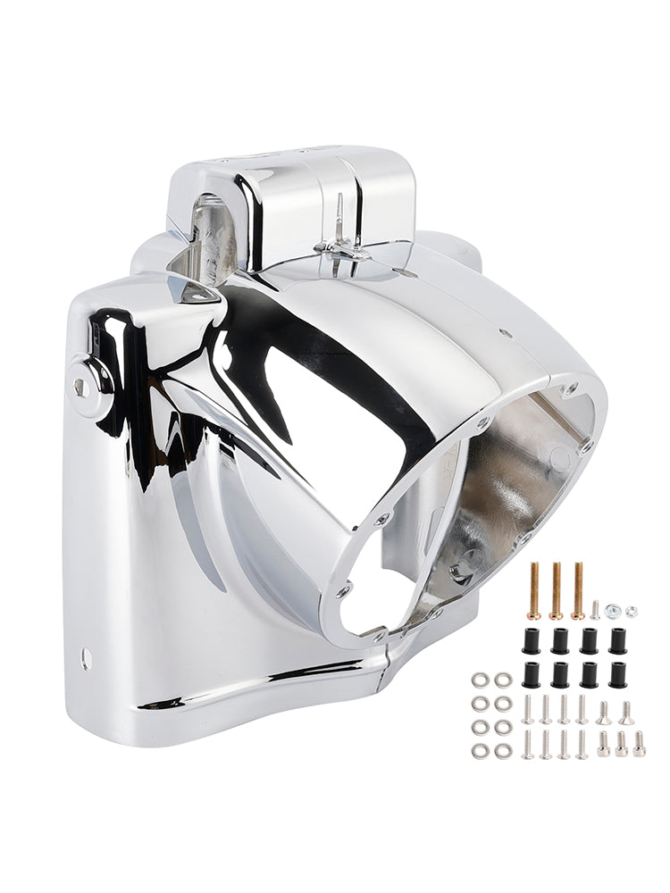 7" Round Headlight Nacelle Cover For Touring Road King FLHR 2014-2023