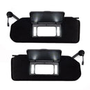 1997-2004 Corvette C5 10442033 10442034 Sun Visor Vanity Mirror Black SunVisors Pair Shaded