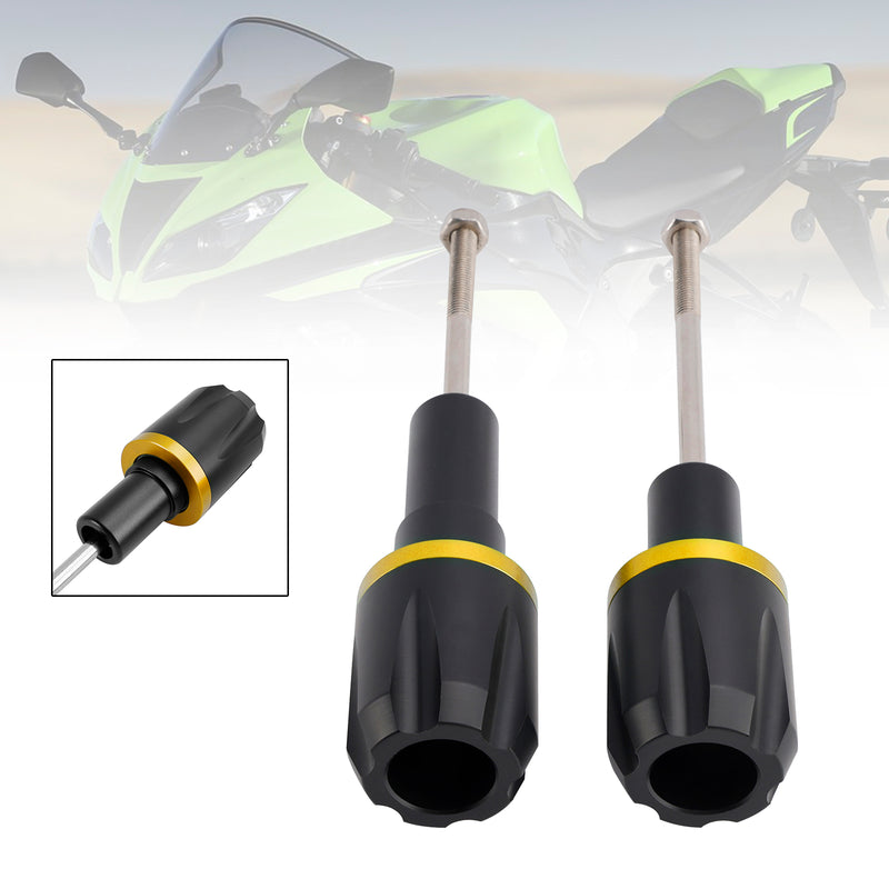 Crash Bobbin Protector Slider Aluminum Gold For Kawasaki Ninja 650 2017-2023