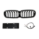 2021-2024 Fit BMW 5 Series G30 G38 Gloss Black Front Kidney Grille Double Slat