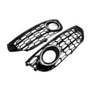 Front Bumper Honeycomb Fog Grille Cover For Audi A4 Allroad B8 2010-2015 Chrome