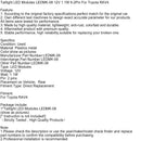 Taillight LED Modules LEDMK-08 12V 1.1W 8-2Pin For Toyota RAV4