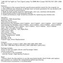 L&R LED Tail lights w/ Turn Signal Lamps For BMW Mini Cooper R50 R52 R53