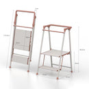 2-Step Kitchen Stepper Adult Folding Step Stool Kids Folding