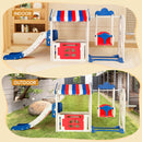 Kid Playset Structure With Slide,Swing And Playhouse Indoor Outdoor Activity