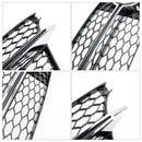 Chrome Front Bumper Fog Light Grille Fit Audi TT MK2 S-Line TTS 2011-14