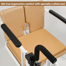 Patient Chair Hydraulic Transferred Lift Wheelchair w/180 Split Seat And Table