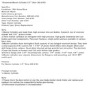 Aluminum Master Cylinder 3/4" Bore 260-6764