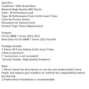 Tri-Color ABS Front Kidney Grille Insert Trims Clip For BMW 7 Series 2023-2025