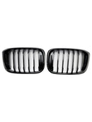 Gloss Black Front Kidney Grille Mesh Grill Fit BMW X4 G02 X3 G01 G08 2018-2021