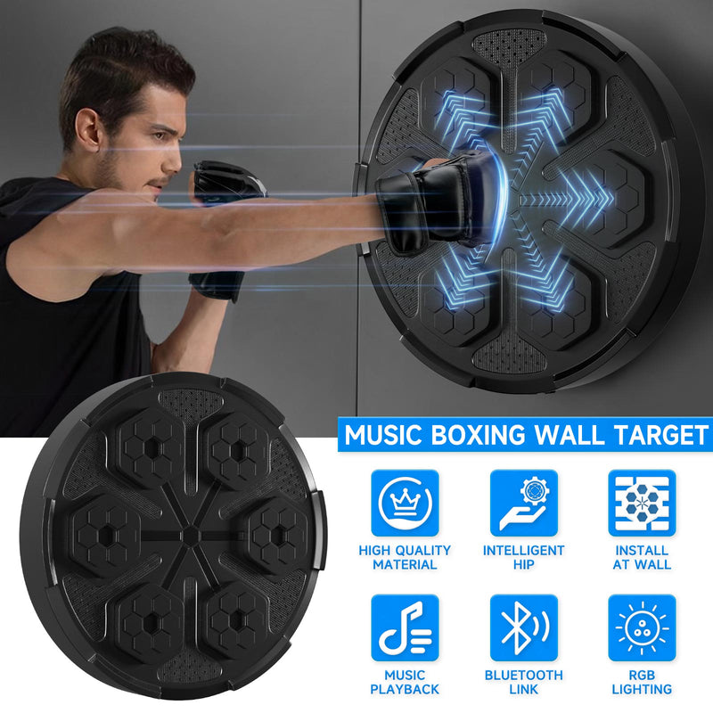 Wall Mount Boxing Training Target Bluetooth Music Indoor React Exercise Machine