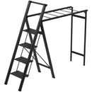 Foldable Drying Rack with Non-slip 4 Step Ladder 330lb Clothing Shoes Drying