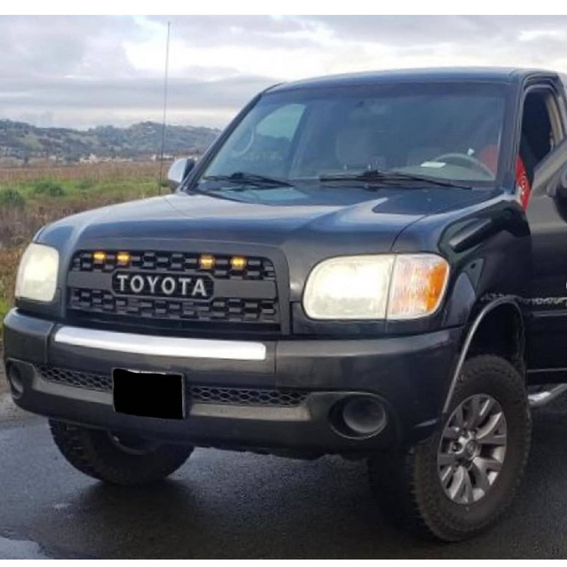 2003-2006 | Toyota Tundra | Matte Black Grill Grille | LED Lights | Toyota Letter Generic