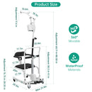 Electric Transfer Chair Patient Lift (4 in 1) for Home 180° Split Seat 330 lbs Load-Bearing for Elderly Disabled Handicapped  Full Body Sling Portable