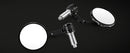 Billet Aluminum 22mm 25mm Round Bar End Mirror For Tracker Superbike Motorcycle