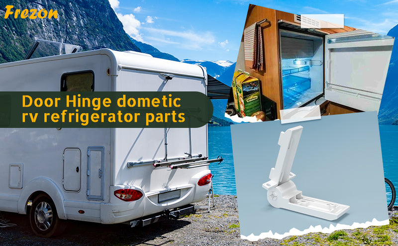 FOR DOMETIC FRIDGE FREEZER COMPARTMENT HINGE - WHITE (2412125011)